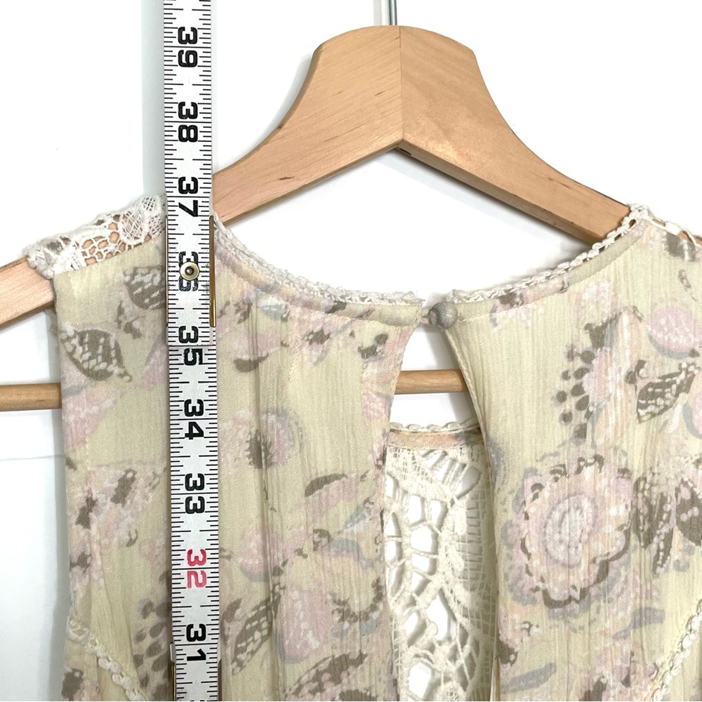 O'Neill Sleeveless Off-White Floral Rayon Dress Boho Romantic Beachy Size XS - Picture 6 of 12